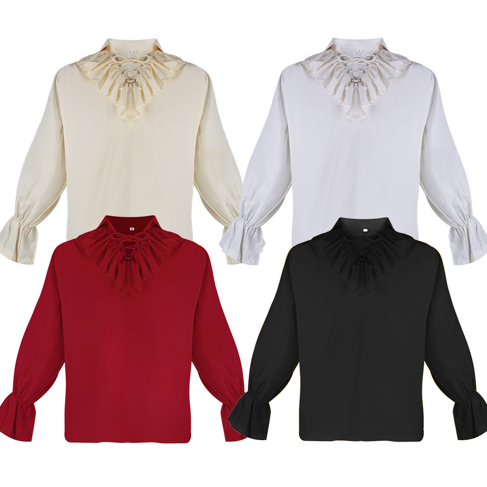 Blouses - Medieval Viking Pirate Vampire Shirts Steampunk