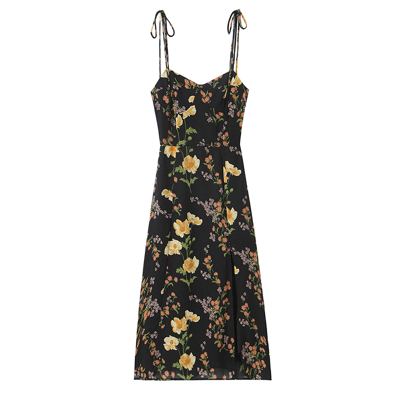 YENKYE French Style Vintage Fl - French Vintage Floral Midi Dress 评论和价格