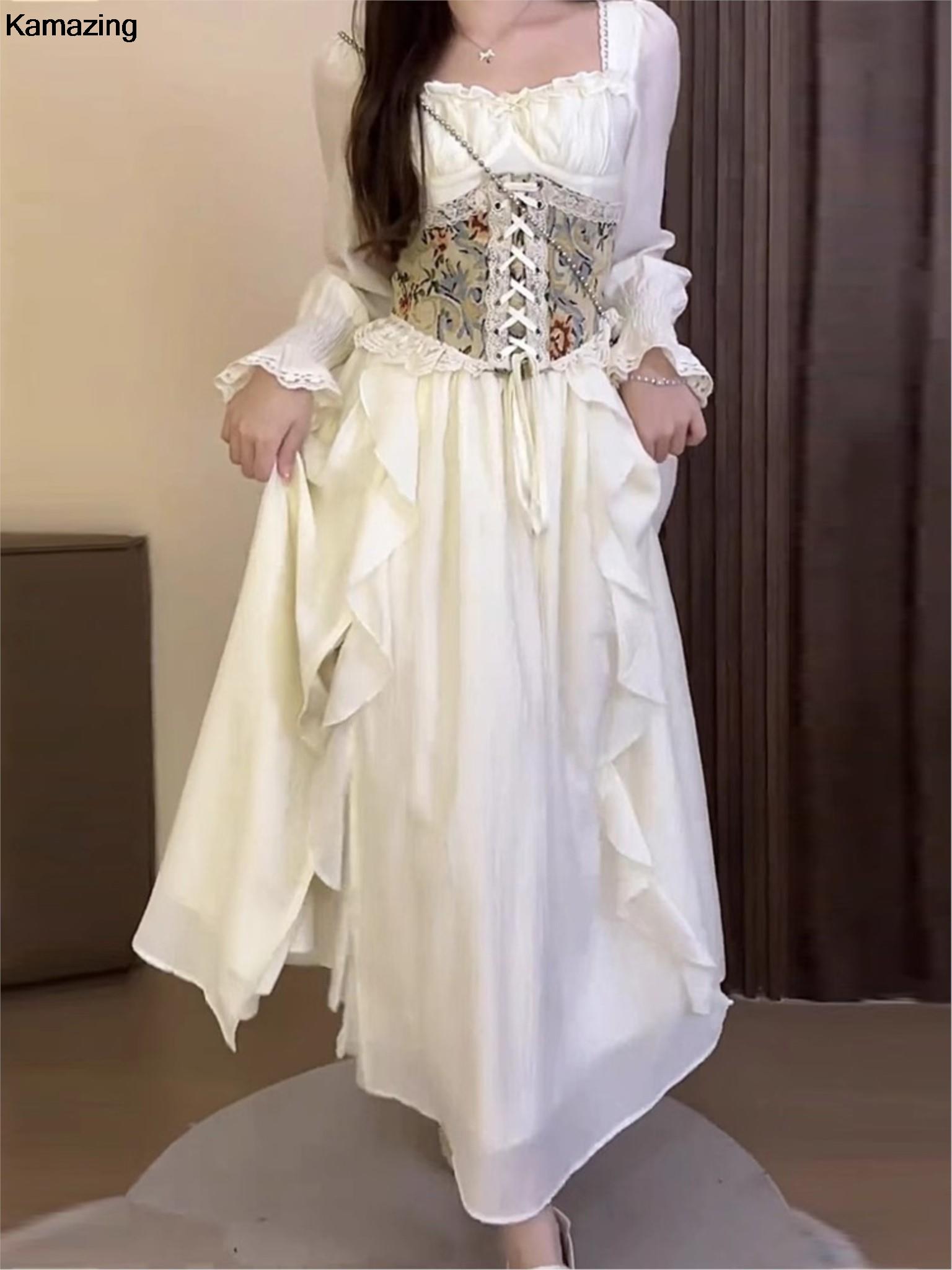 Vintage French Corset Midi Dre - French Vintage Floral Midi Dress 评论和价格