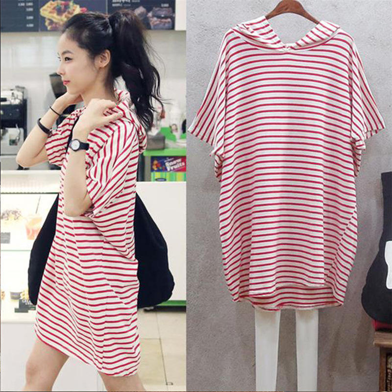 Summer New Korean Style Loose  - Korean Style A Line Shirt Dress 评论和价格