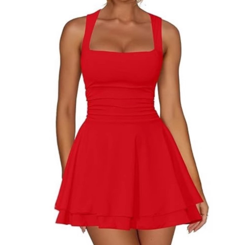 2026 Summer Mini Prom Women's  - Y2K Backless Halter Mini Dress 评论和价格