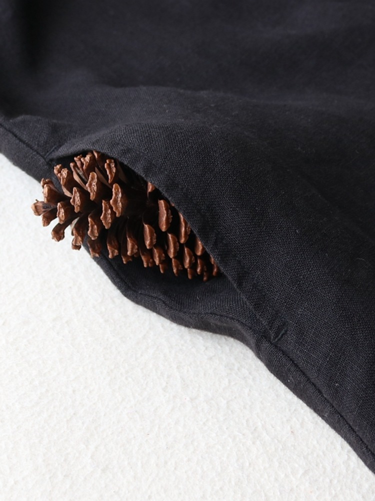 Artistic Linen Dress Women Spr - Casual Loose Linen Shirt Dress 评论和价格