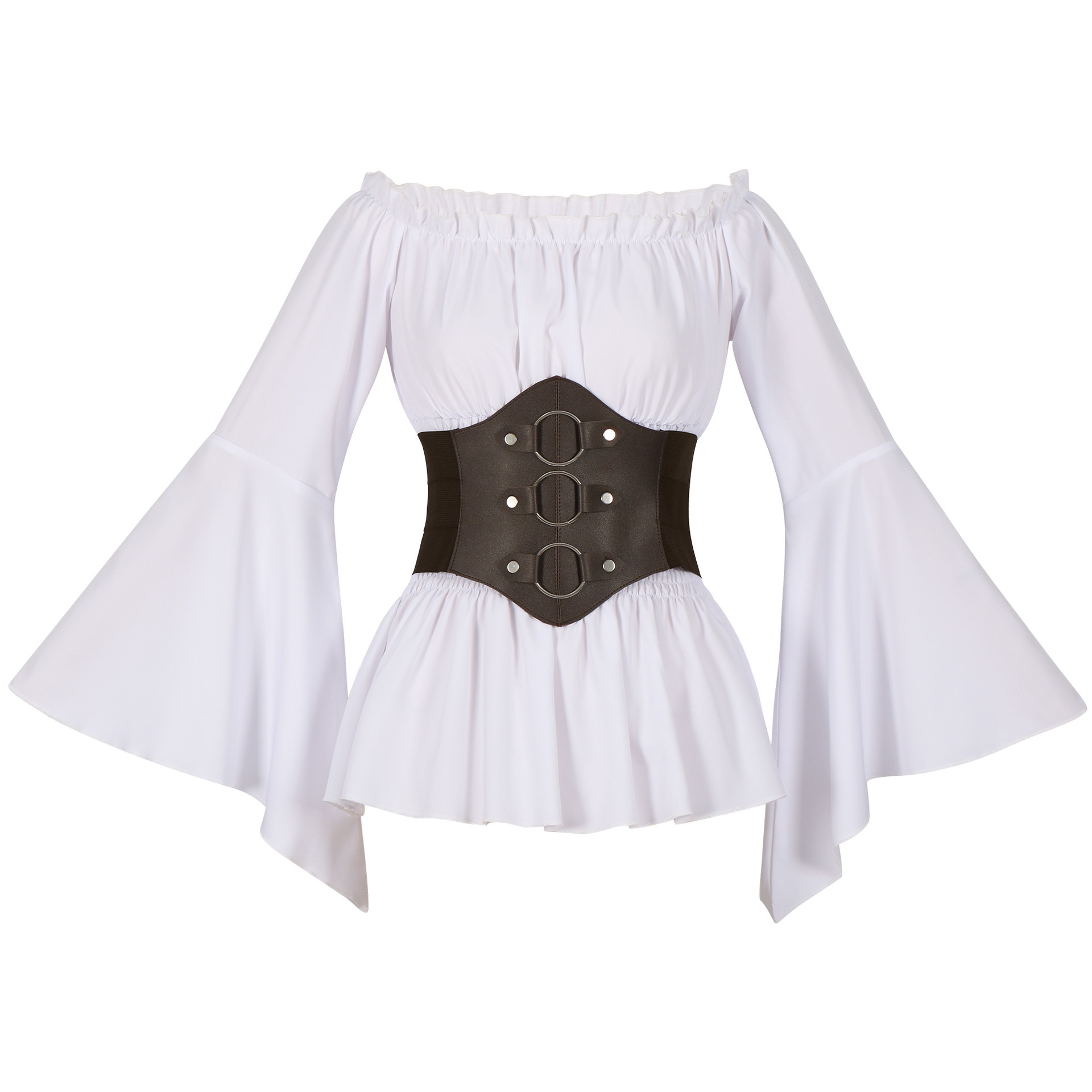 Medieval Victorian Pirate Shir - Tops 评论和价格