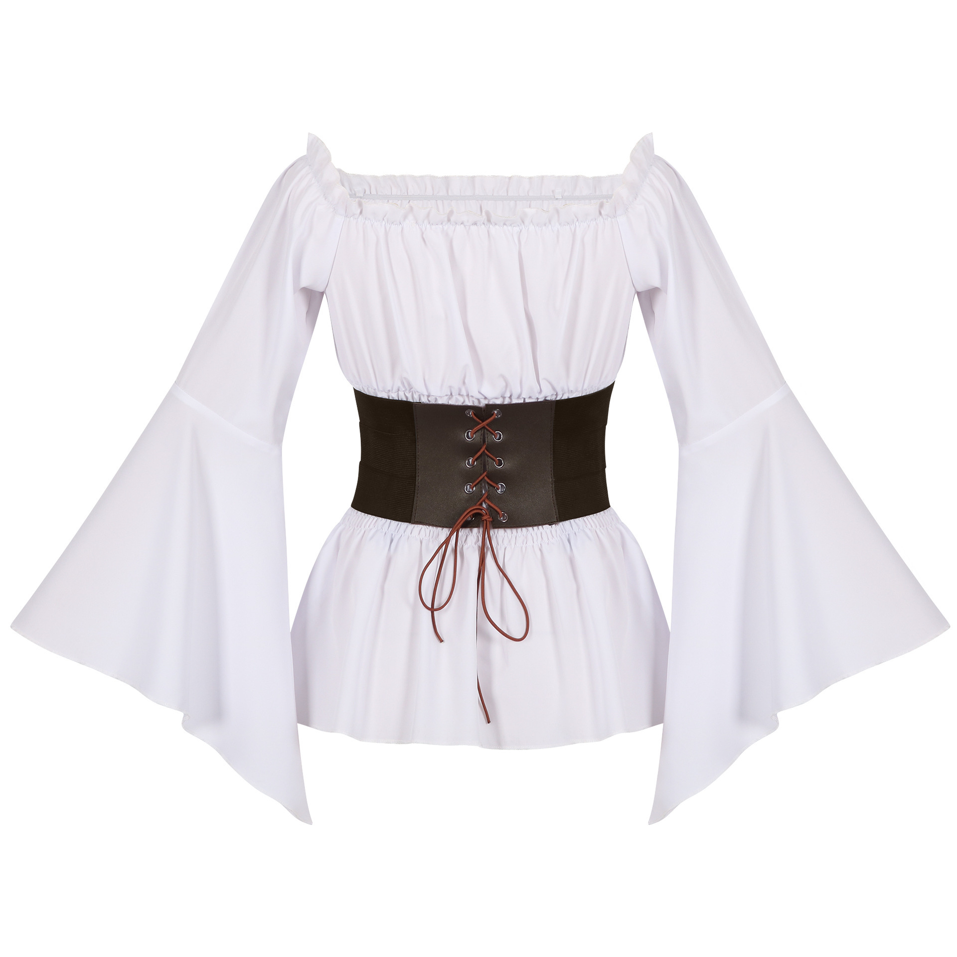 Medieval Victorian Pirate Shir - Tops 评论和价格