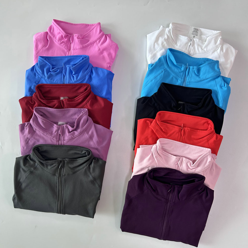 No Logo Yoga Jacket With Half  - Blouses 评论和价格