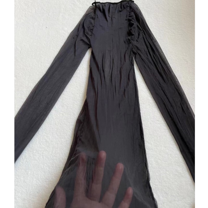 Transparent Smooth Sexy Bodyst - Sexy Mesh Sheer Bodycon Dress 评论和价格
