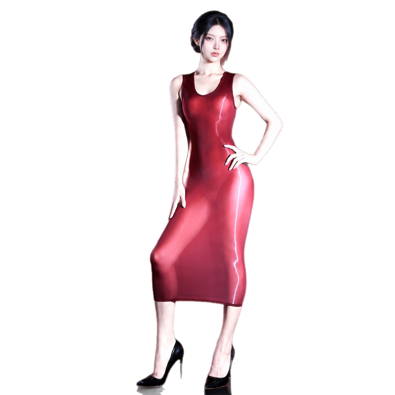 Women Sexy Dress Sleeveless Oi - Sexy Mesh Sheer Bodycon Dress 评论和价格