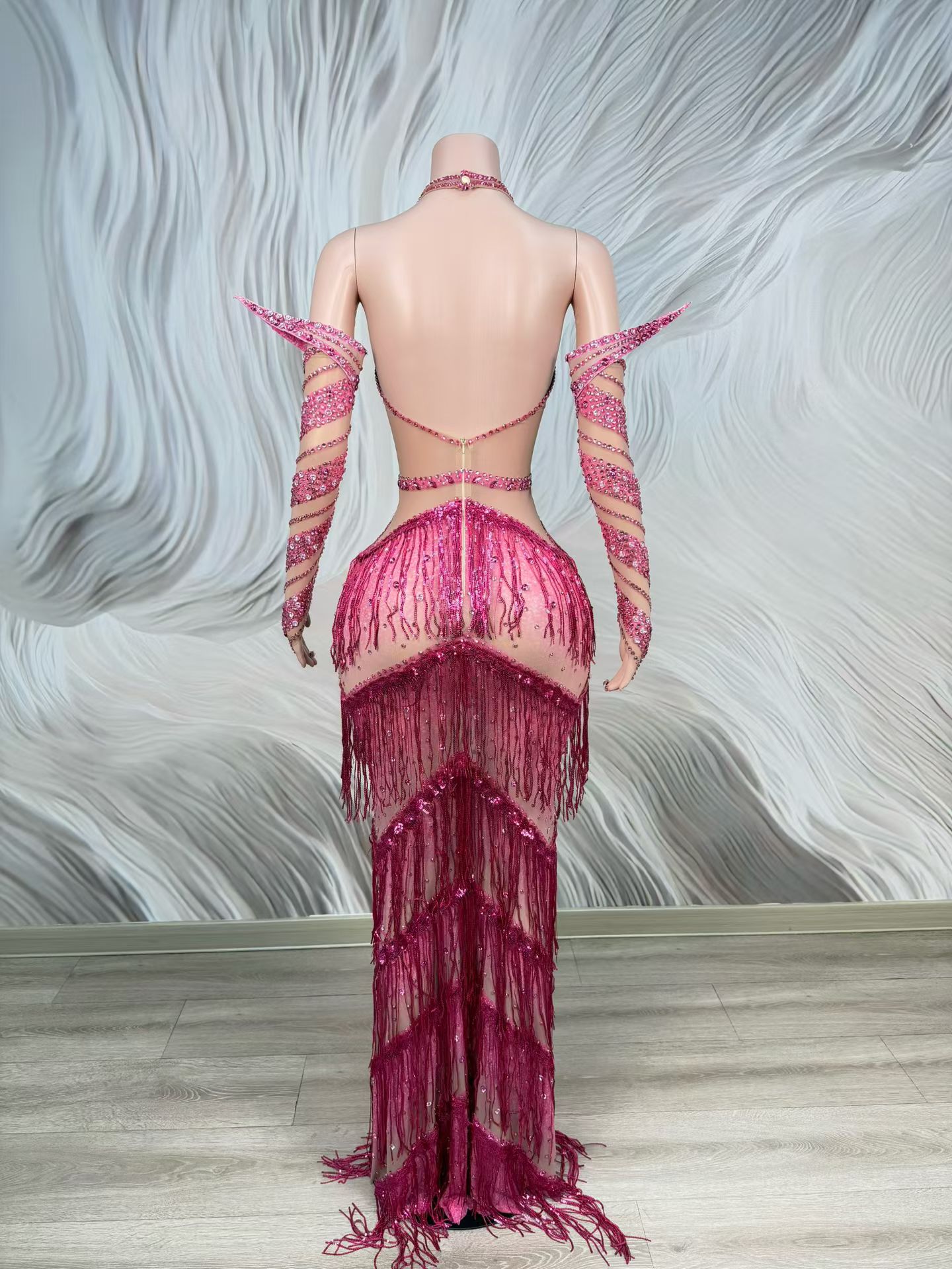 Luxury Full Rhinestone Sparkly - Sparkly Rhinestone Club Party Dress 评论和价格